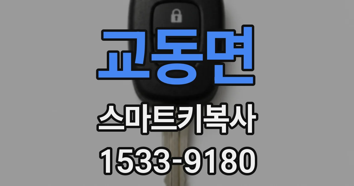 교동면 스마트키복사