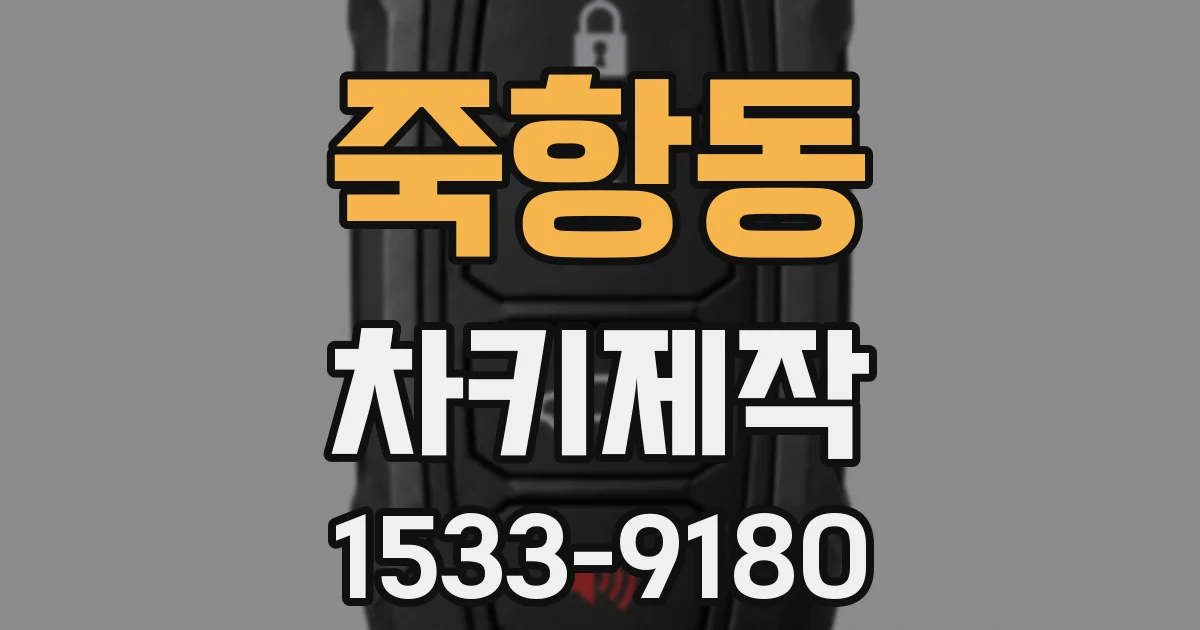 죽항동 차키제작