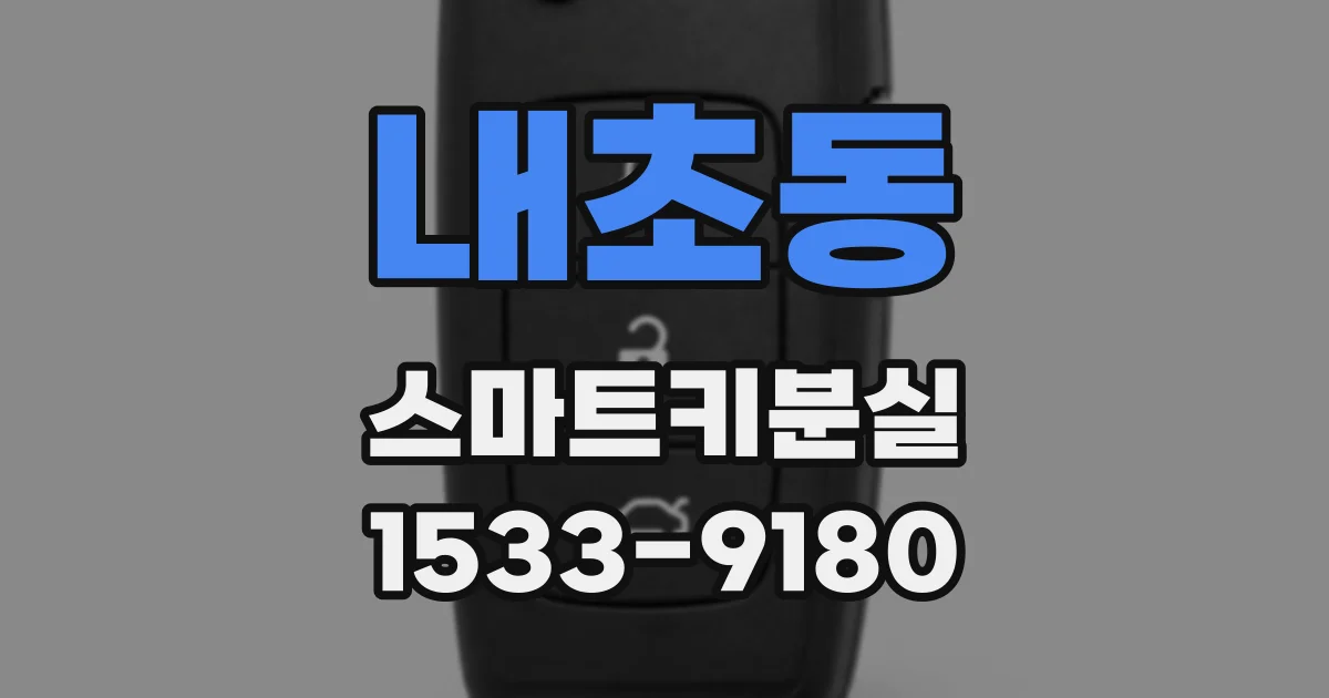 내초동 스마트키분실