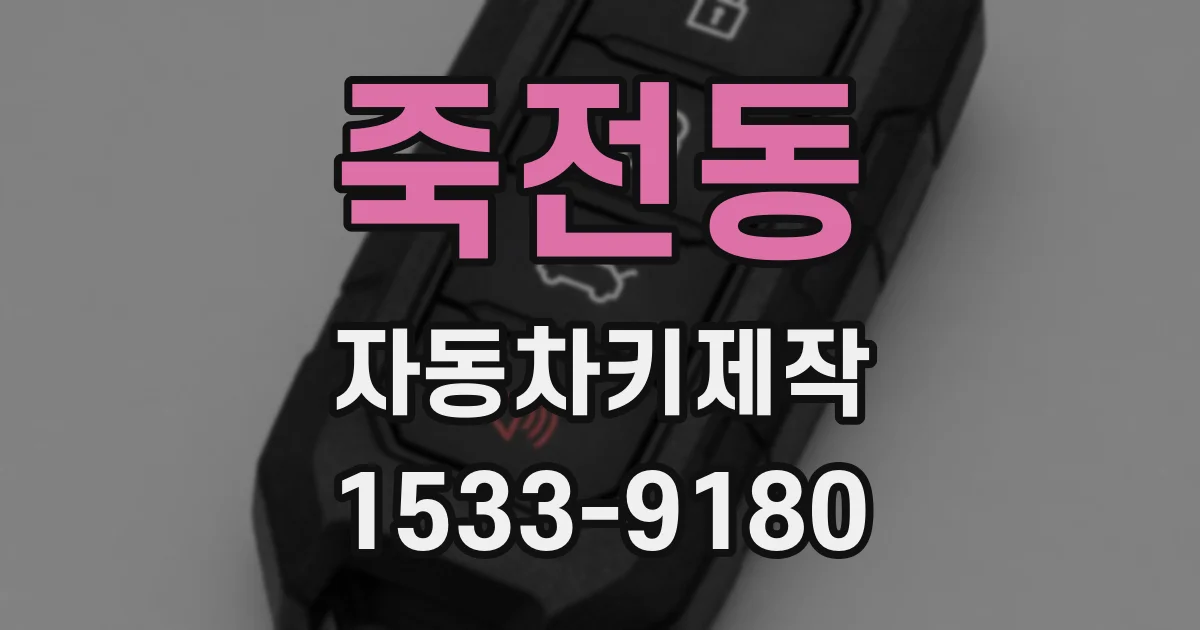 죽전동 자동차키제작