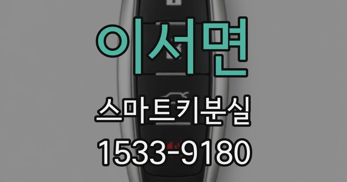 이서면 스마트키분실