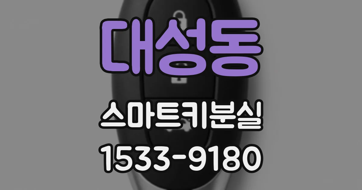 대성동 스마트키분실