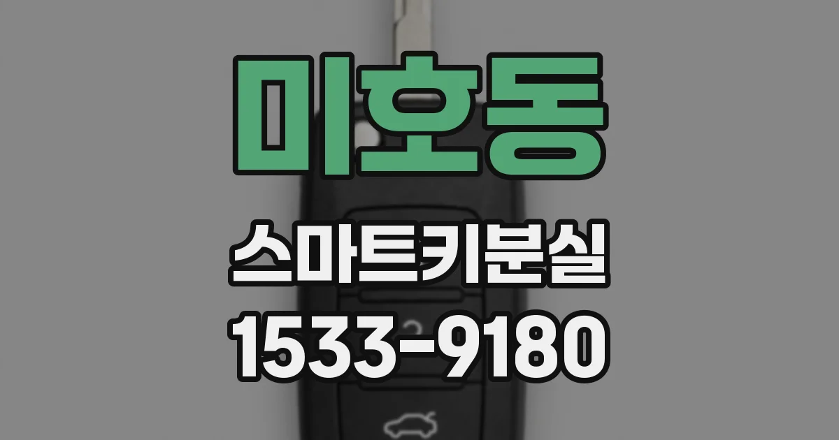 미호동 스마트키분실