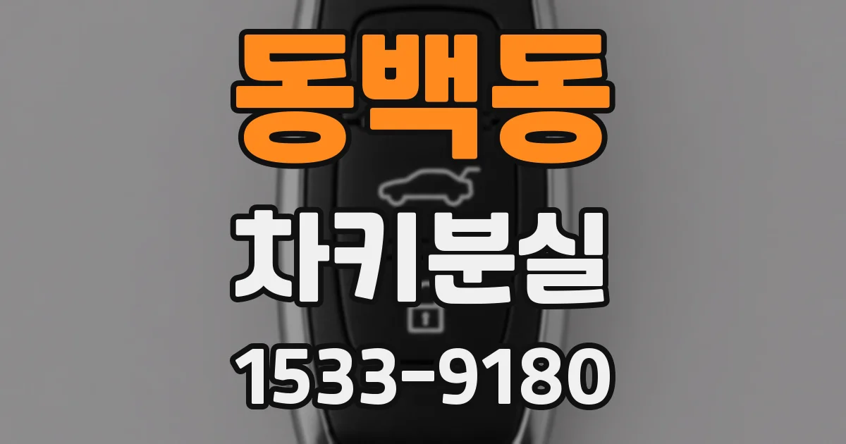 동백동 차키분실