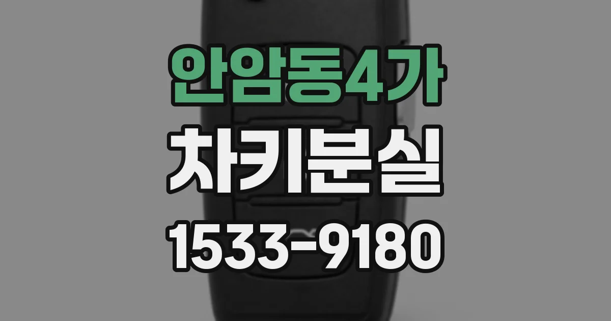 안암동4가 차키분실