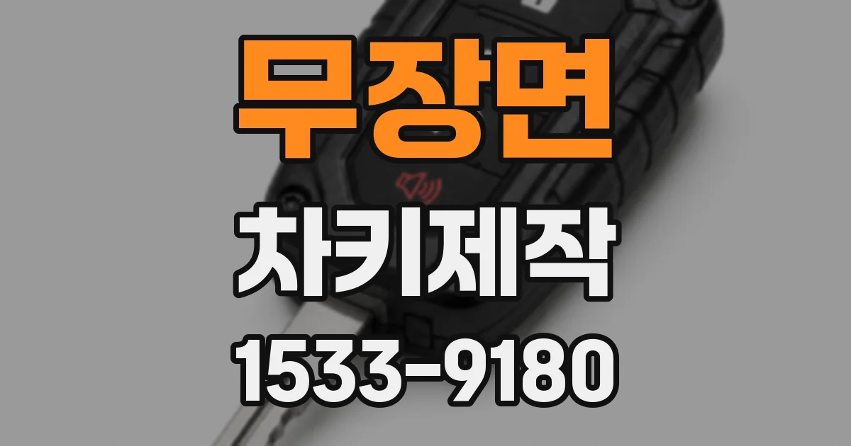 무장면 차키제작