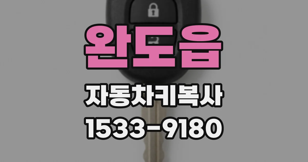 완도읍 자동차키복사