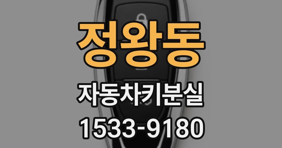 정왕동 자동차키분실