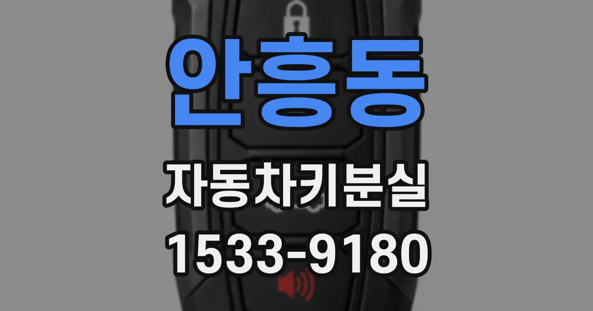 안흥동 자동차키분실