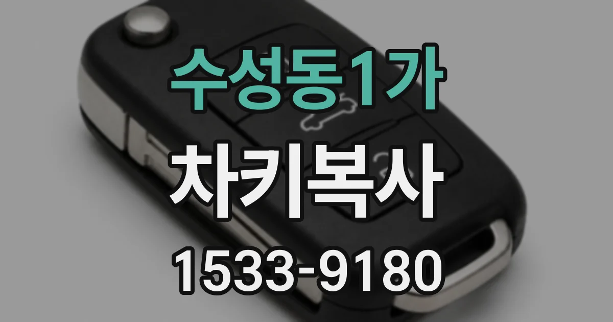 수성동1가 차키복사