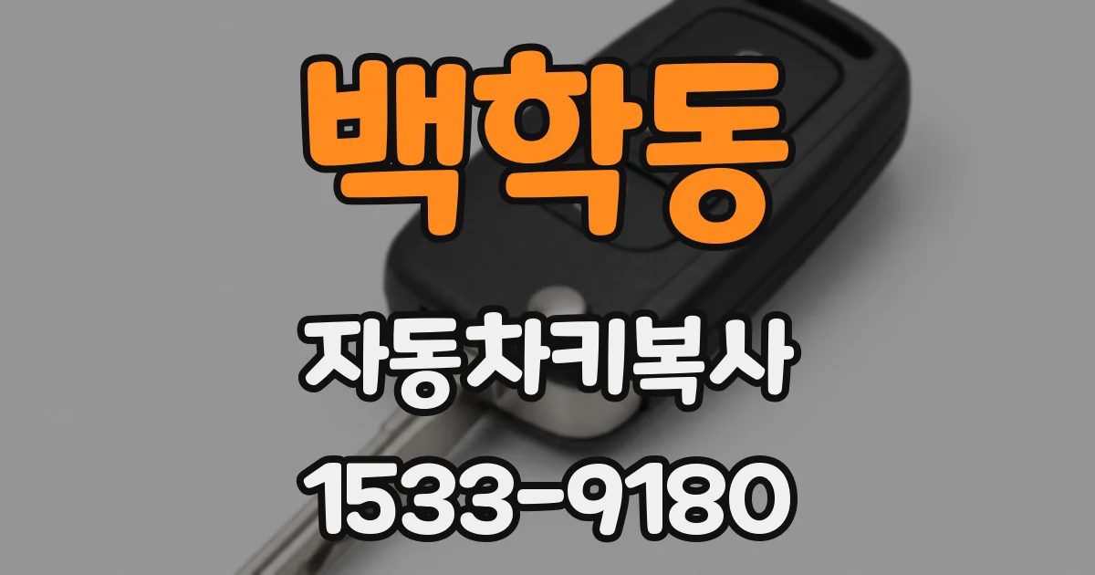 백학동 자동차키복사