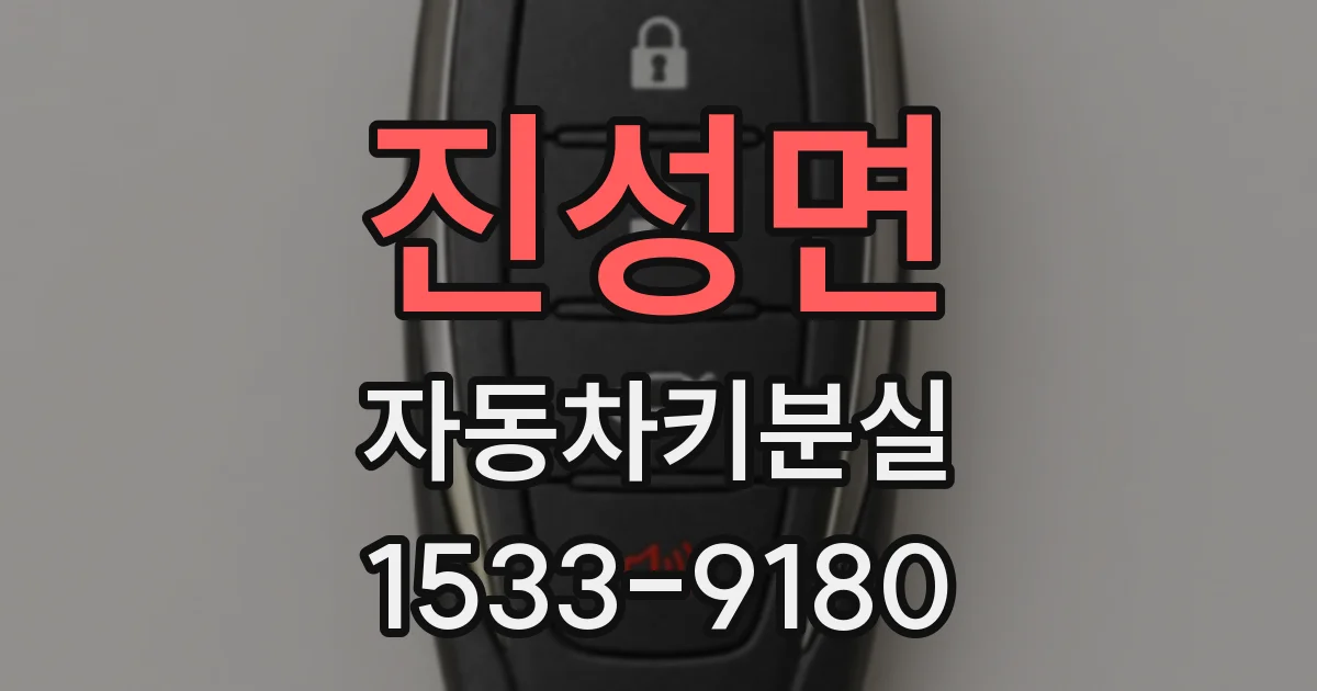 진성면 자동차키분실