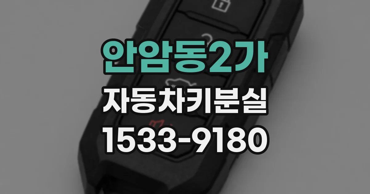 안암동2가 자동차키분실
