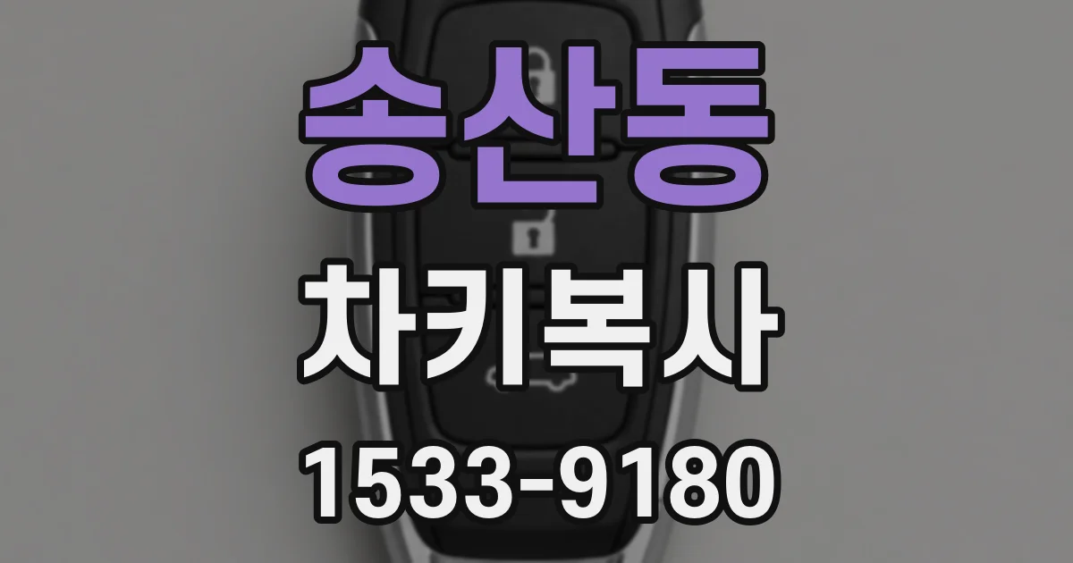송산동 차키복사