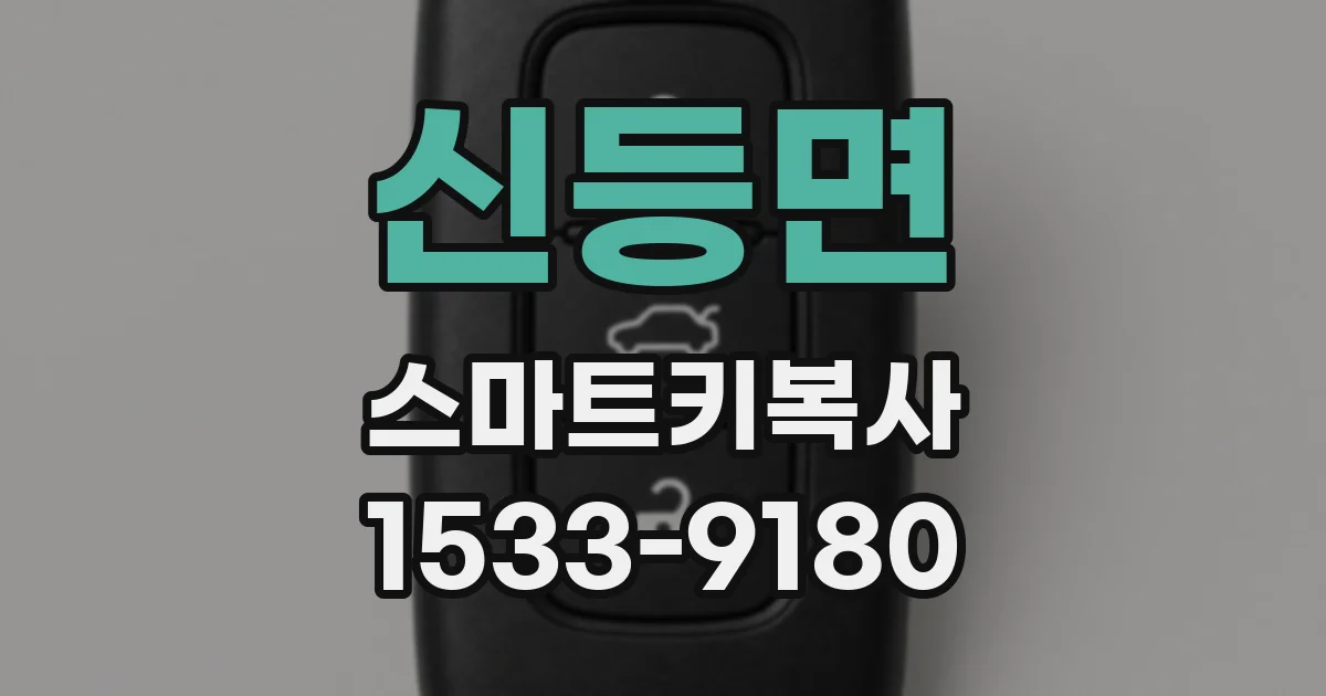 신등면 스마트키복사
