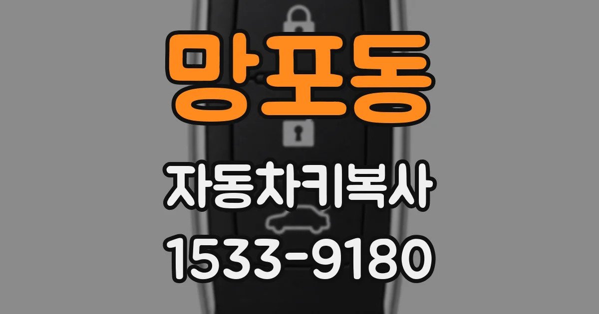 망포동 자동차키복사