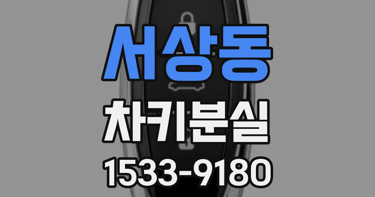 서상동 차키분실