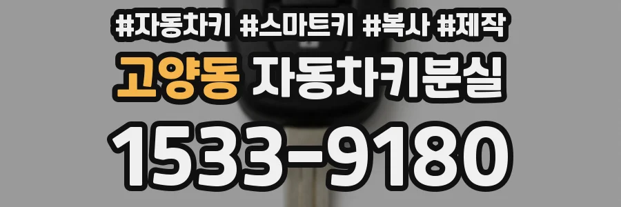고양동 자동차키분실