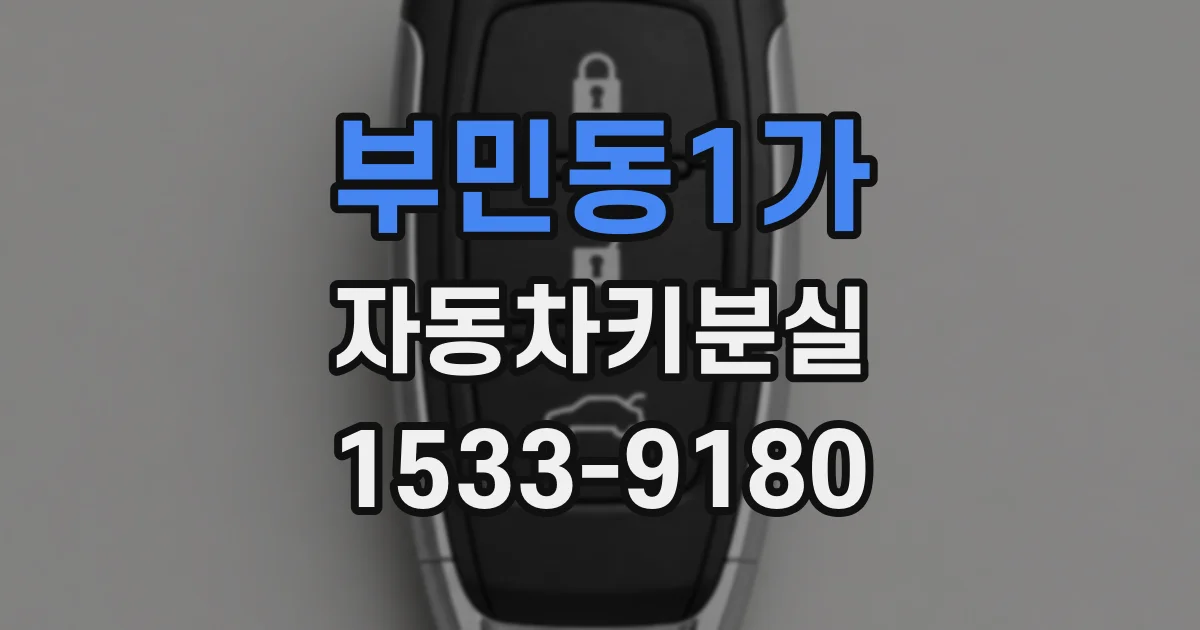 부민동1가 자동차키분실