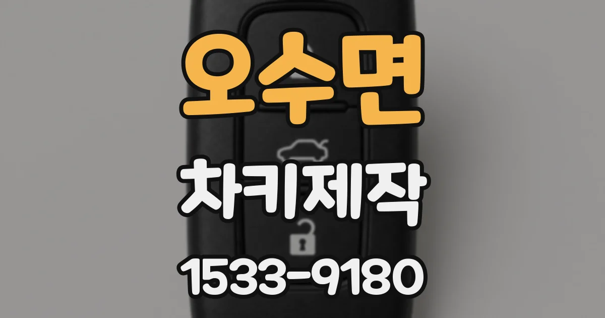 오수면 차키제작