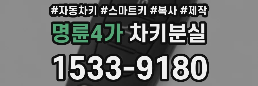 명륜4가 차키분실