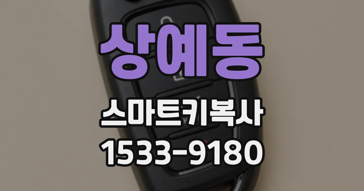 상예동 스마트키복사