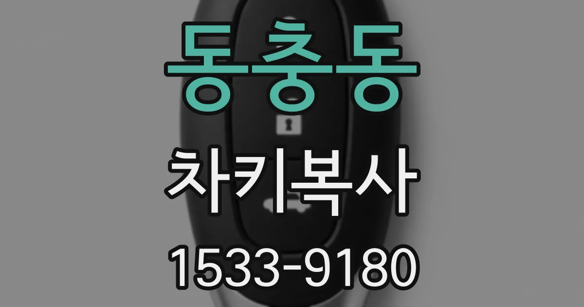 동충동 차키복사