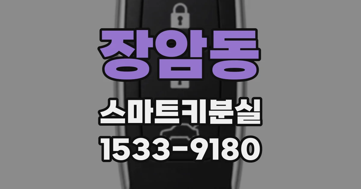 장암동 스마트키분실