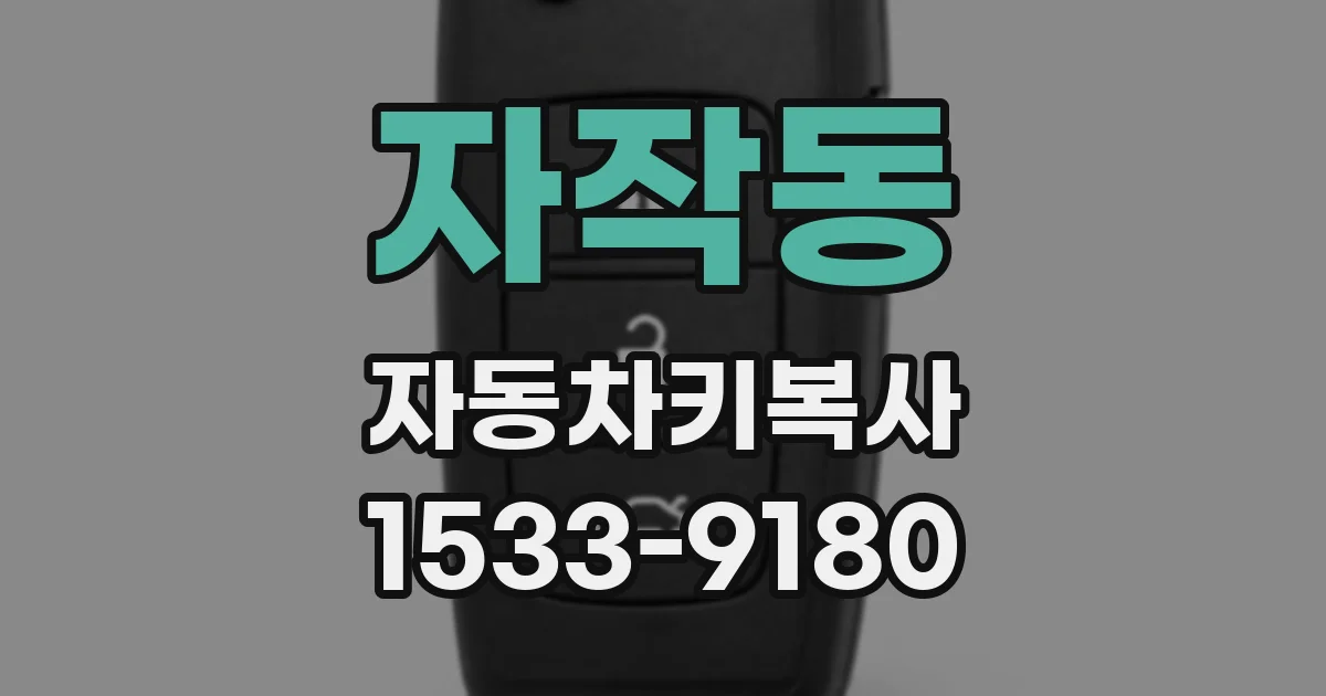 자작동 자동차키복사