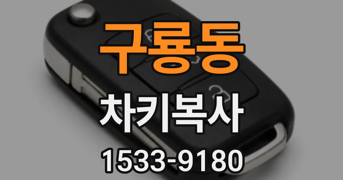 구룡동 차키복사