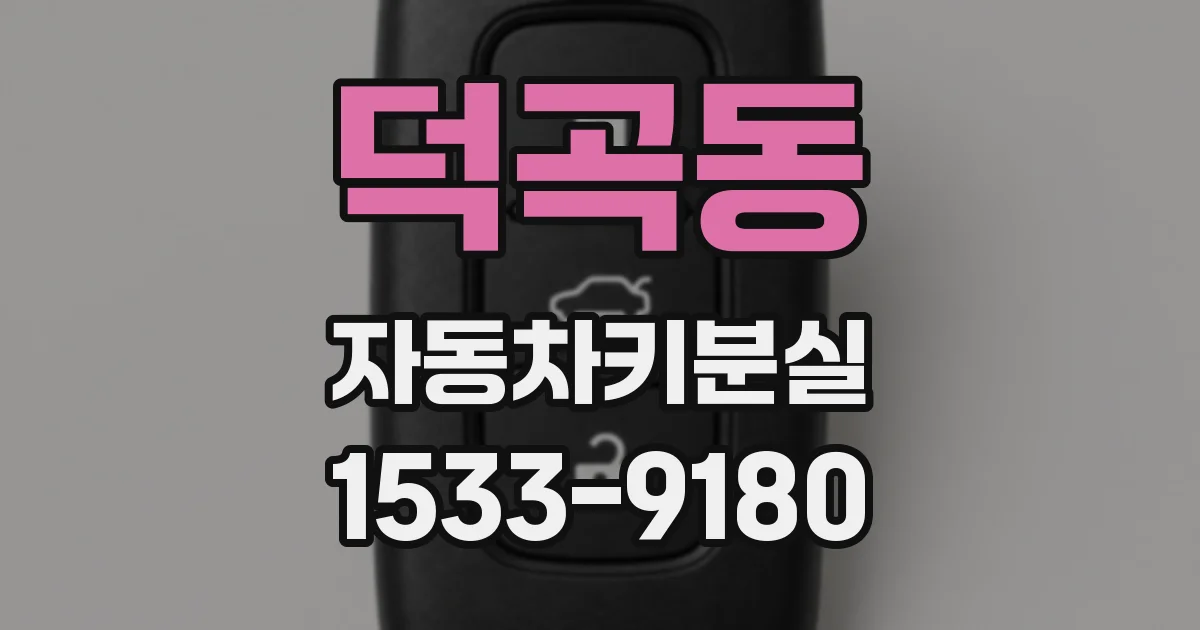 덕곡동 자동차키분실