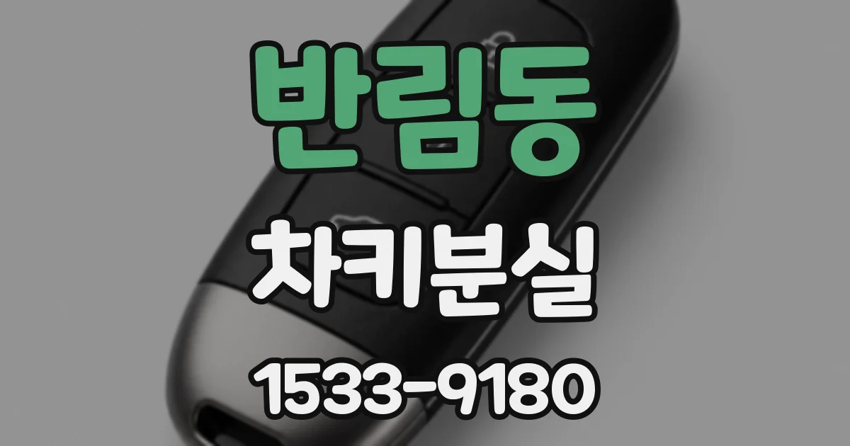 반림동 차키분실