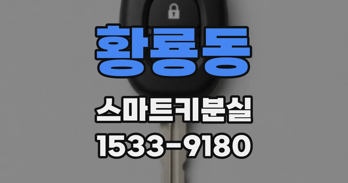 황룡동 스마트키분실
