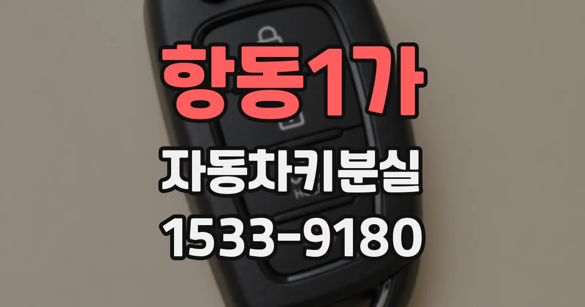 항동1가 자동차키분실