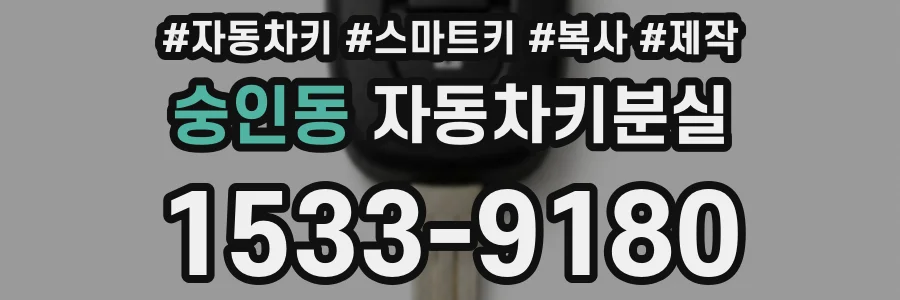 숭인동 자동차키분실