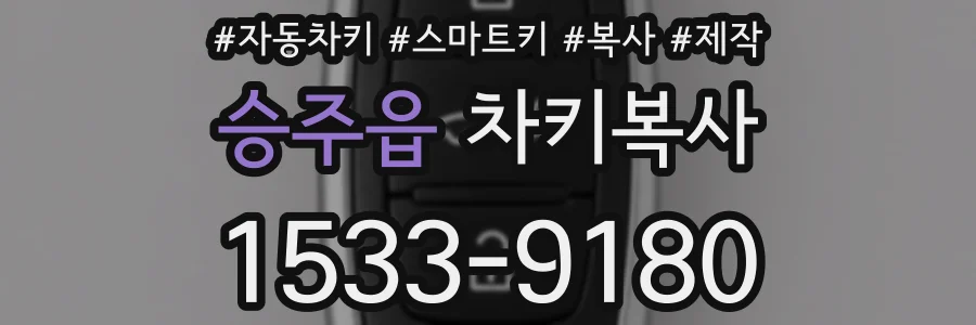 승주읍 차키복사