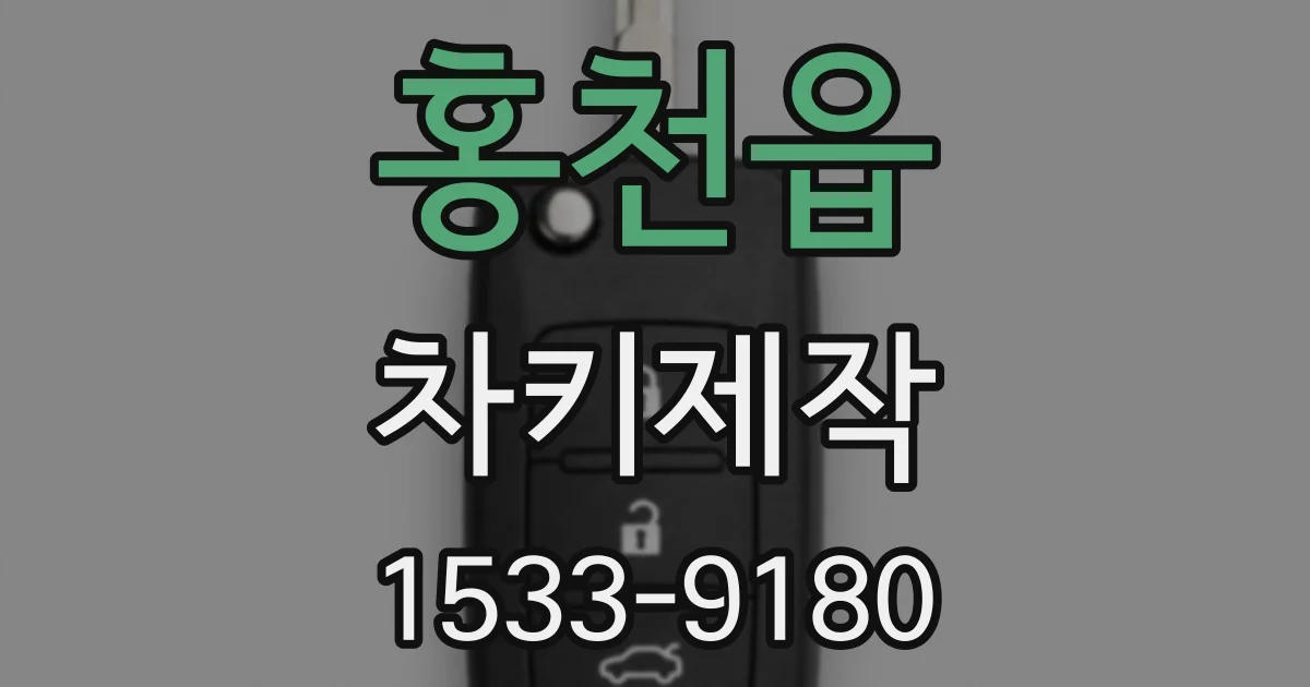 홍천읍 차키제작