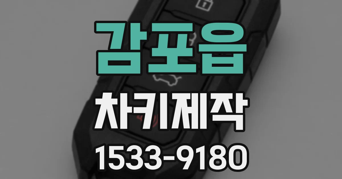 감포읍 차키제작