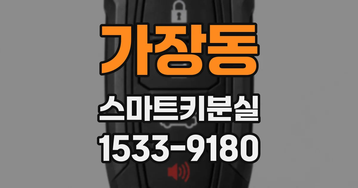 가장동 스마트키분실