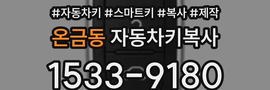 온금동 자동차키복사