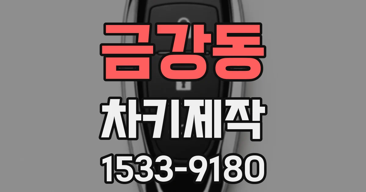 금강동 차키제작