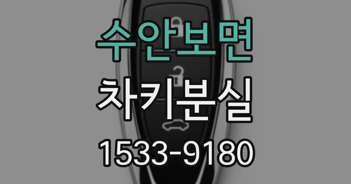 수안보면 차키분실
