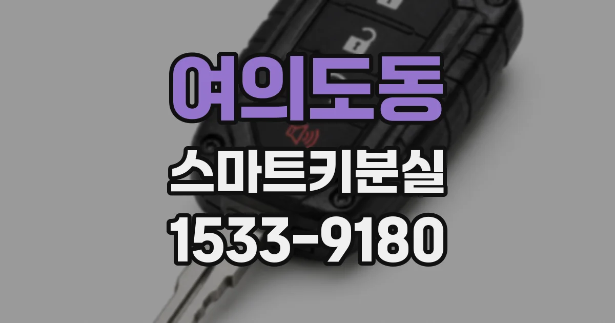 여의도동 스마트키분실