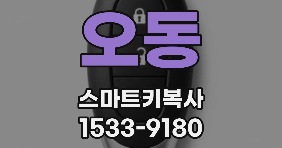 오동 스마트키복사