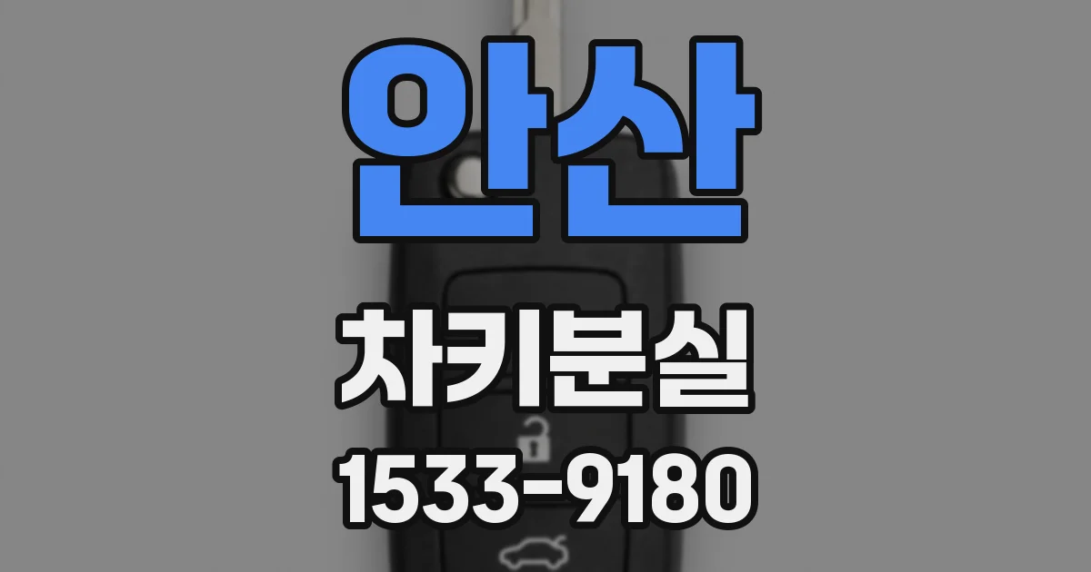 안산 차키분실