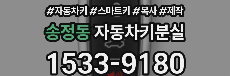 송정동 자동차키분실