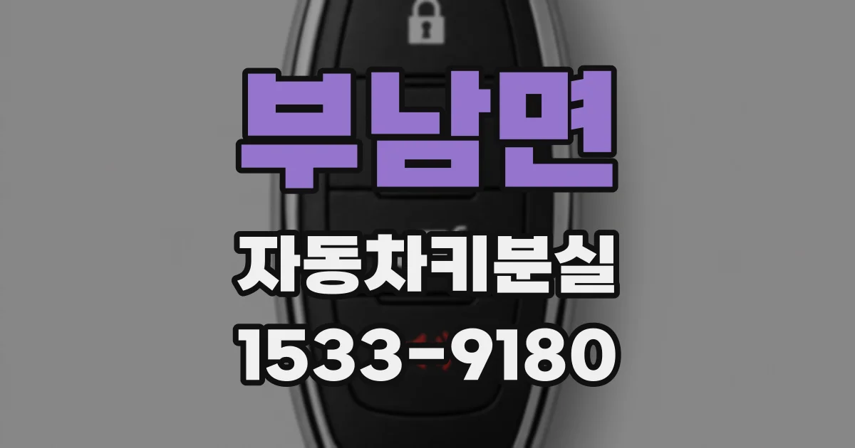 부남면 자동차키분실
