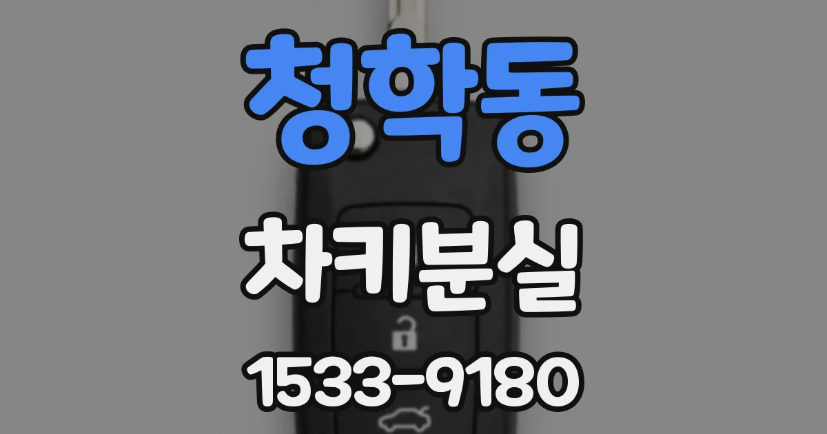 청학동 차키분실