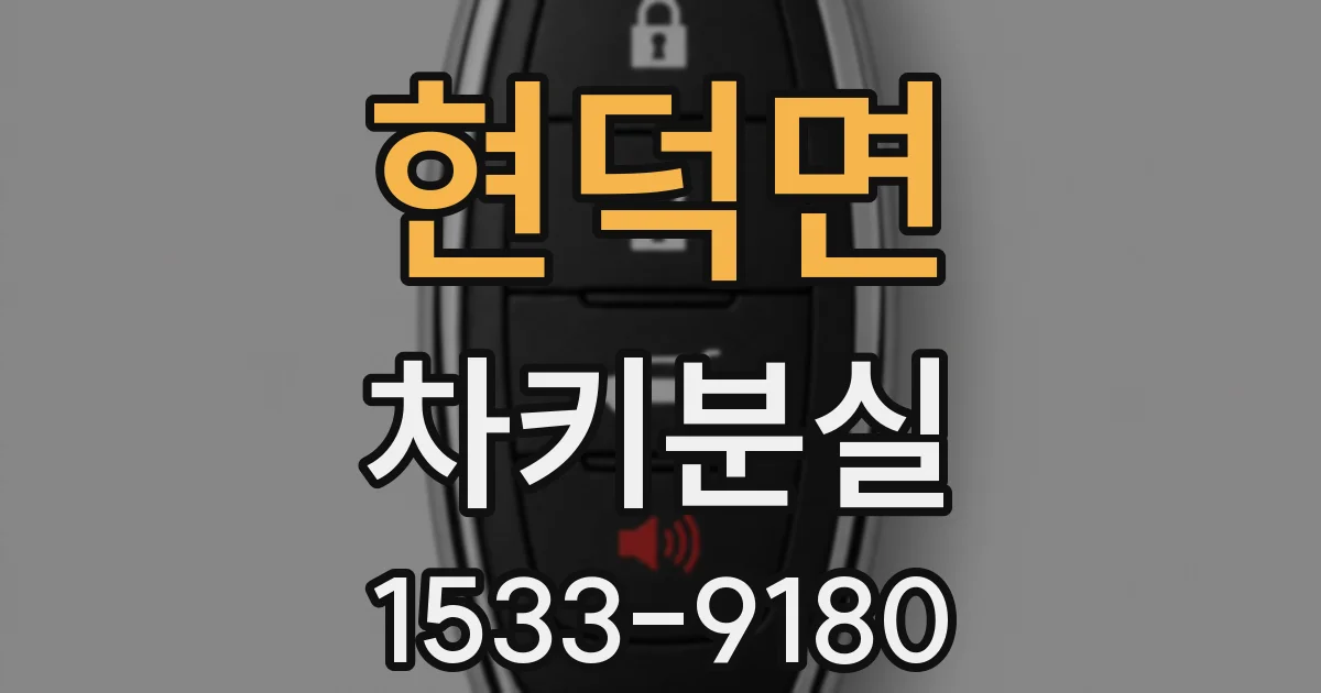 현덕면 차키분실