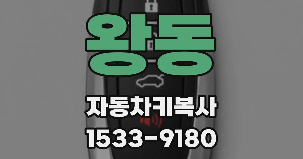 왕동 자동차키복사